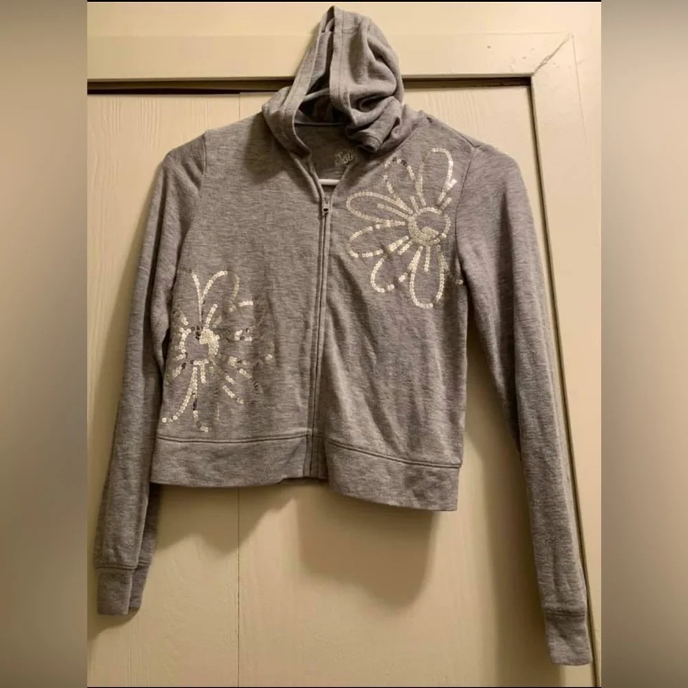 Thin Hoodie Jacket By Justice Size 10